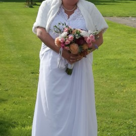 Lisa: a very beautiful bride.